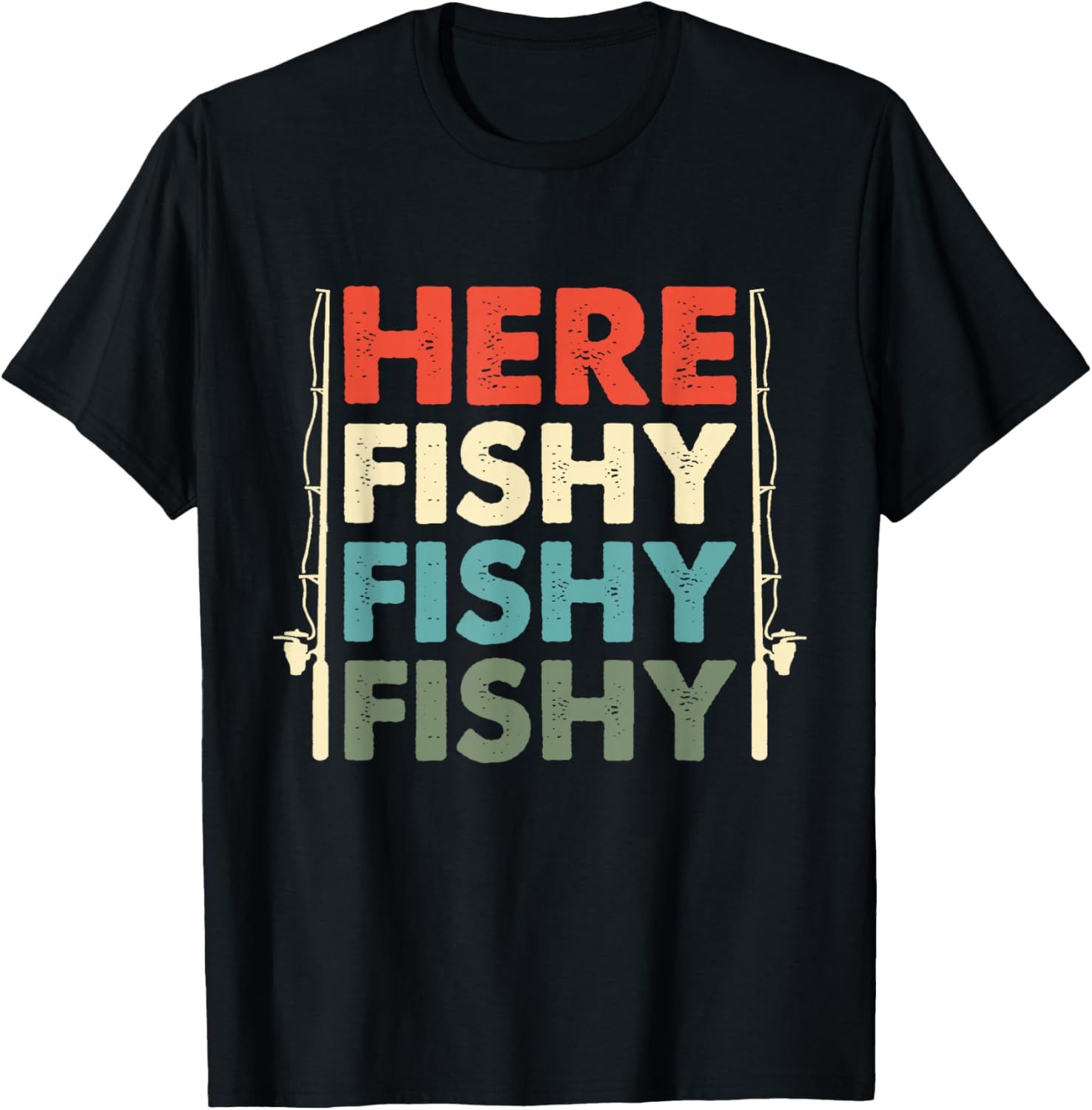Outdoor Hunting Gifts - Fish Hunting Fishing Fishrod Fisherman T-Shirt