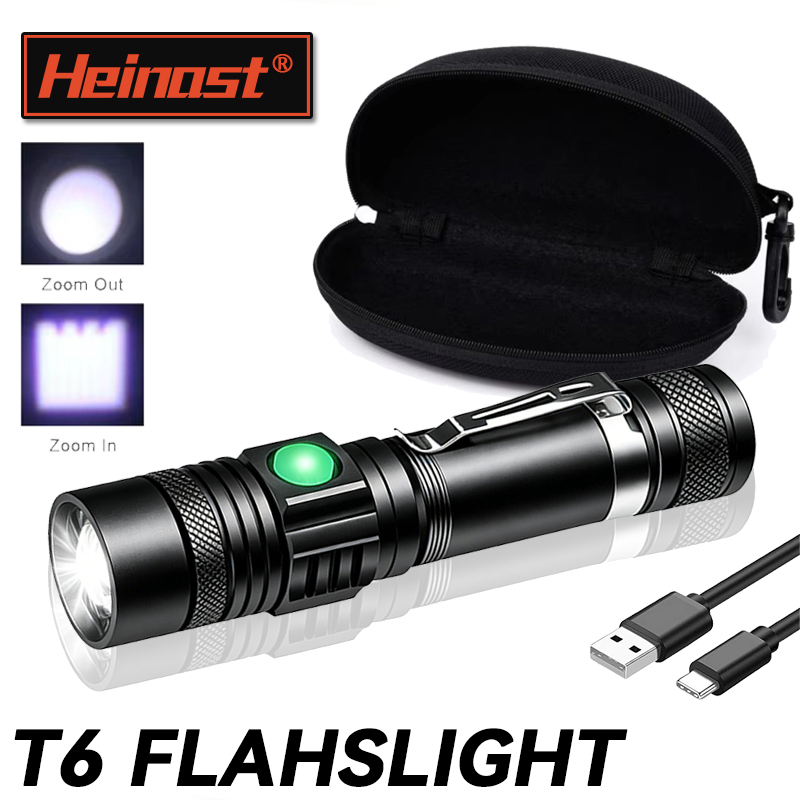 T6 LED Rechargeable Flashlight - Hunting Outdoors ulasan dan harga