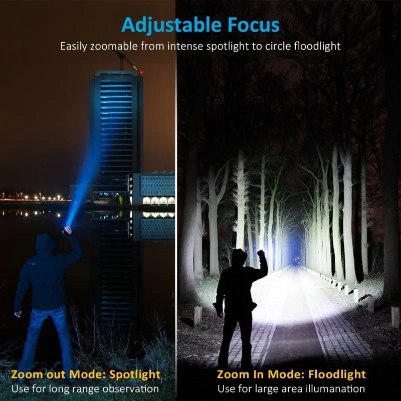 T6 LED Rechargeable Flashlight - Hunting Outdoors ulasan dan harga