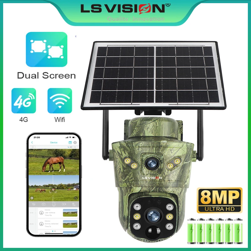 LS VISION 8MP 4G Solar Hunting - Trail Camera Infrared ulasan dan harga
