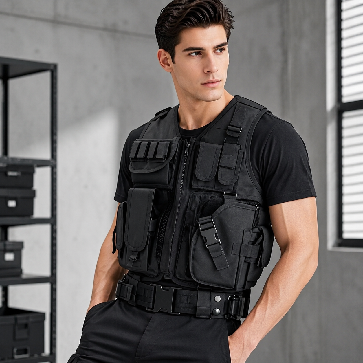 Adjustable Breathable Grid Tac - Outdoor Hunting Vest ulasan dan harga