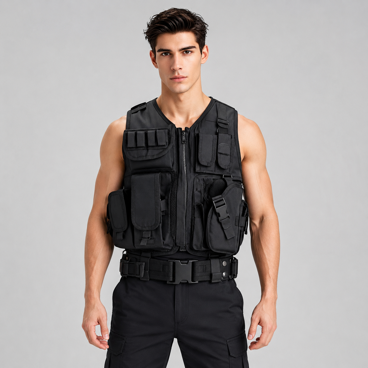 Adjustable Breathable Grid Tac - Outdoor Hunting Vest ulasan dan harga