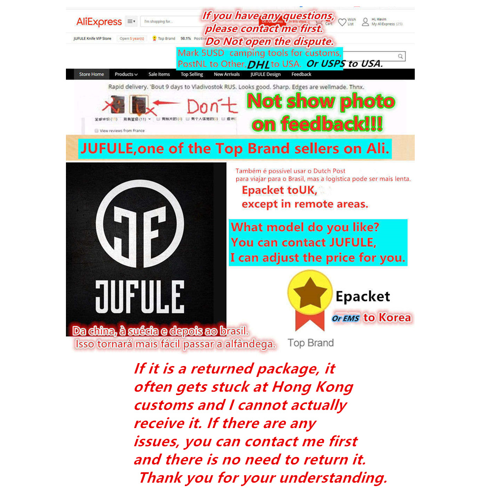 JUFULE Best Foam Bugout 535 Ba - Best Hunting Outdoor Knife ulasan dan harga