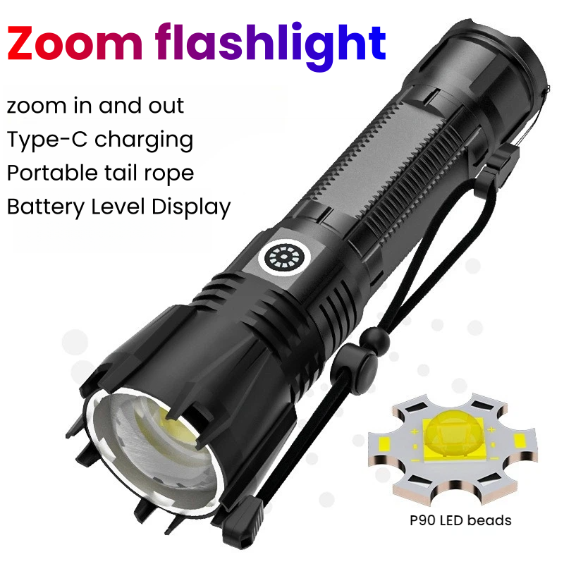 High-power P90 LED Flashlight  - Hunting Outdoors ulasan dan harga