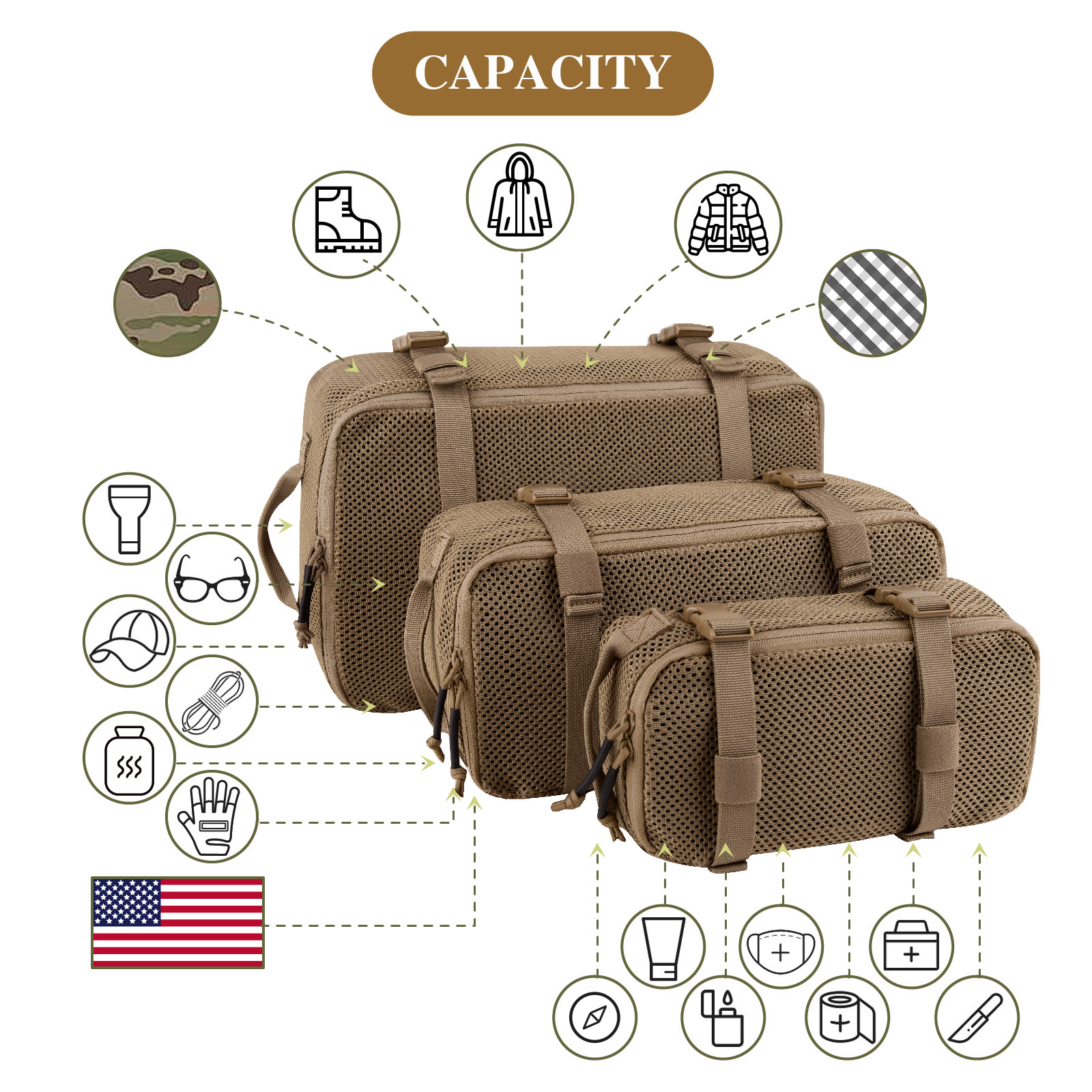 KRYDEX Tactical Modular Pouch  - Outdoor Hunting Backpack ulasan dan harga