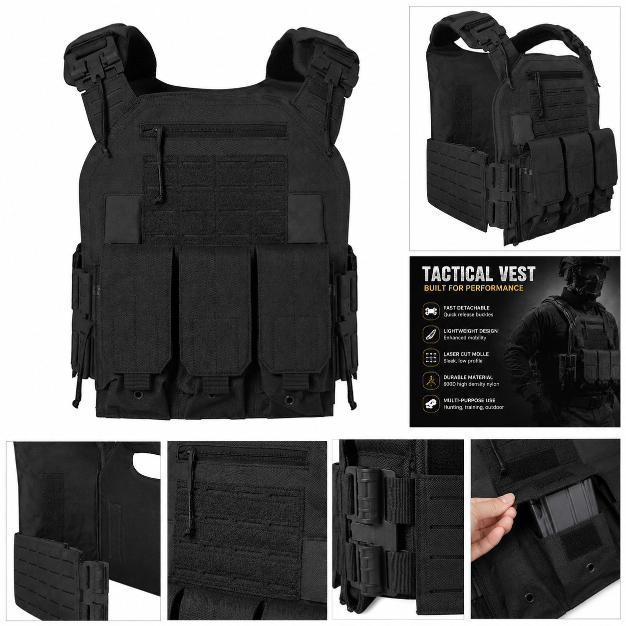 Tactical vest, quick disassemb - Outdoor Hunting Vest ulasan dan harga