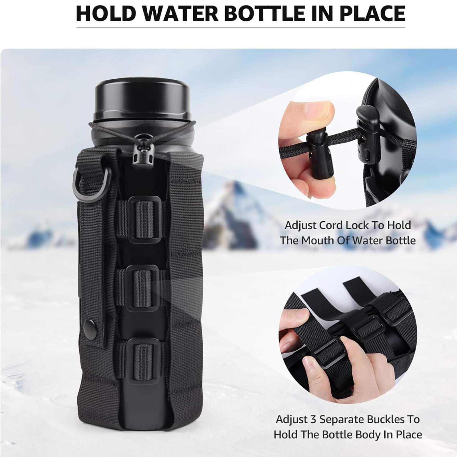 Molle Water Bottle Holder Pouc - Outdoor Hunting Backpack ulasan dan harga