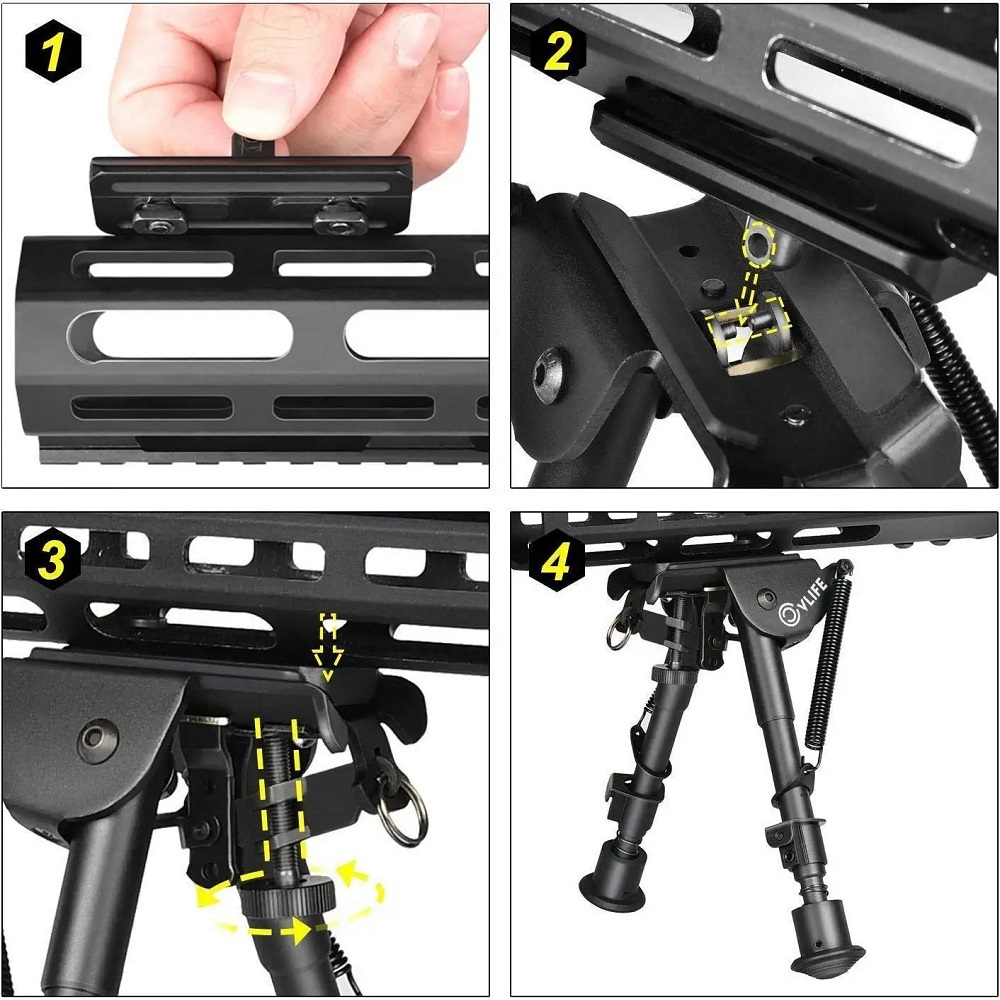 Tactical M-lok Mount Handguard - Bipod Rifle Mount ulasan dan harga