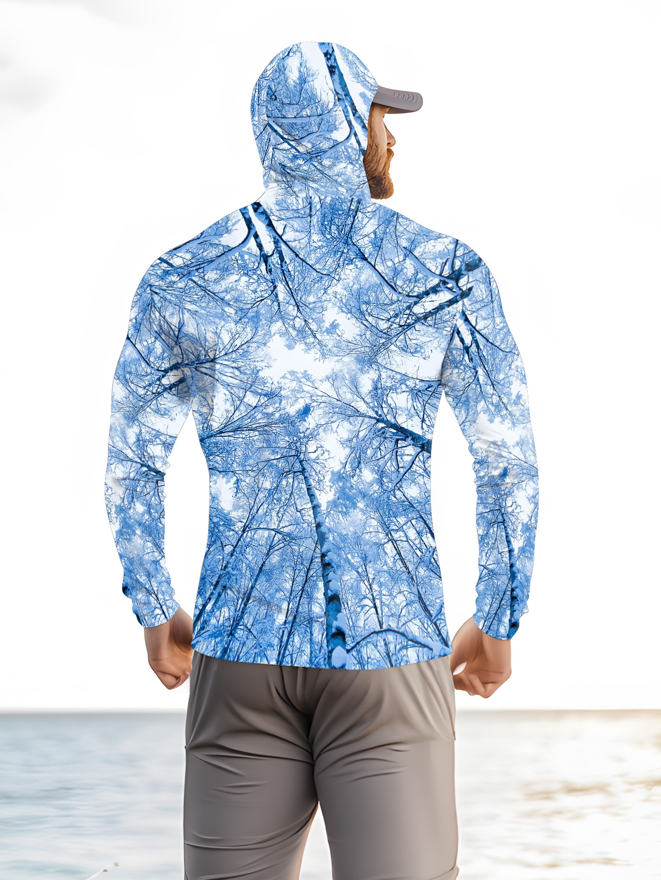 Fishing hooded sweatshirt men' - Hunting Outdoors ulasan dan harga