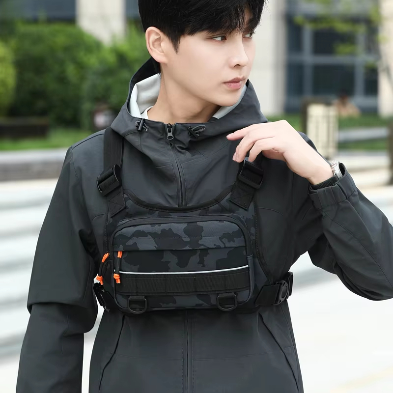 Cycling Front Chest Vest Tacti - Outdoor Hunting Backpack ulasan dan harga