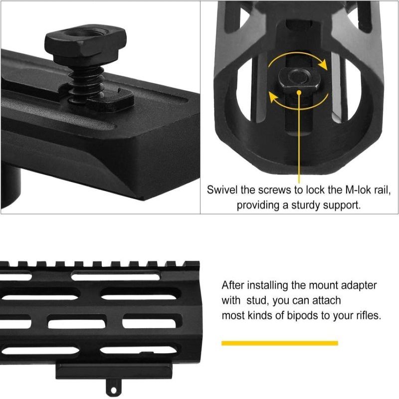 MidTen Fit M lok 6 9 Mount Han - Bipod Rifle Mount ulasan dan harga